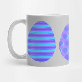 Eggspert Easter Eggs - Decorated Eggs in Purple and Blue Mug